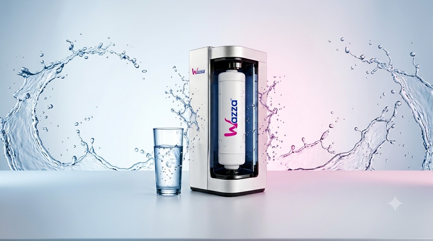 WAZZA Trinkwasser-Gerät mit Wasser